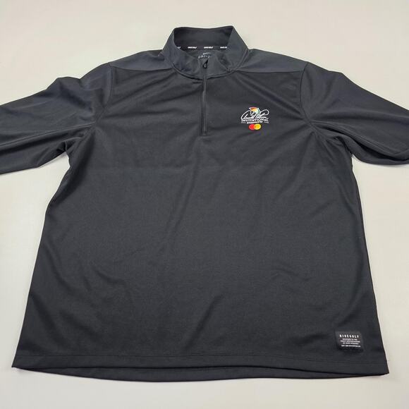 Nike Golf Dri-Fit Pullover Mens XL Black Arnold Palmer Invitational Quarter Zip - Picture 4 of 11